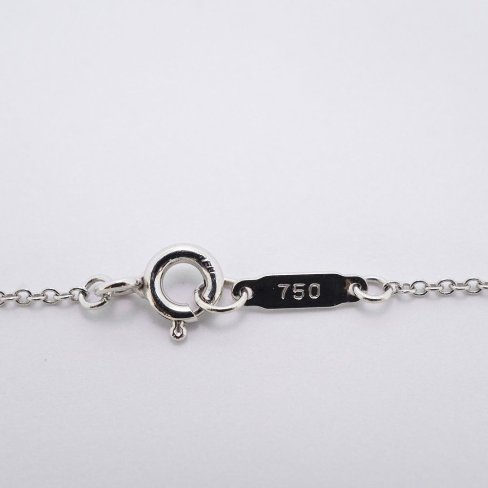 TIFFANY & CO. 18k White Gold Diamond Necklace - Picture 5 of 8